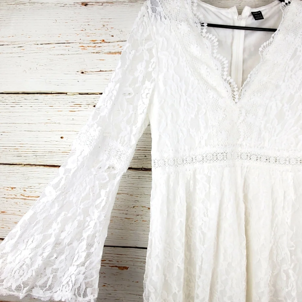 Shein Lace A Line Dress - Picture 2 of 7